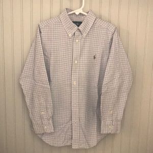 Boys button down, long sleeve shirt